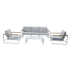 5 Seater Grandeur Lounge Suite – White