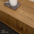 Ripple Sideboard with Sliding Doors — Earthy Elegance Redefined