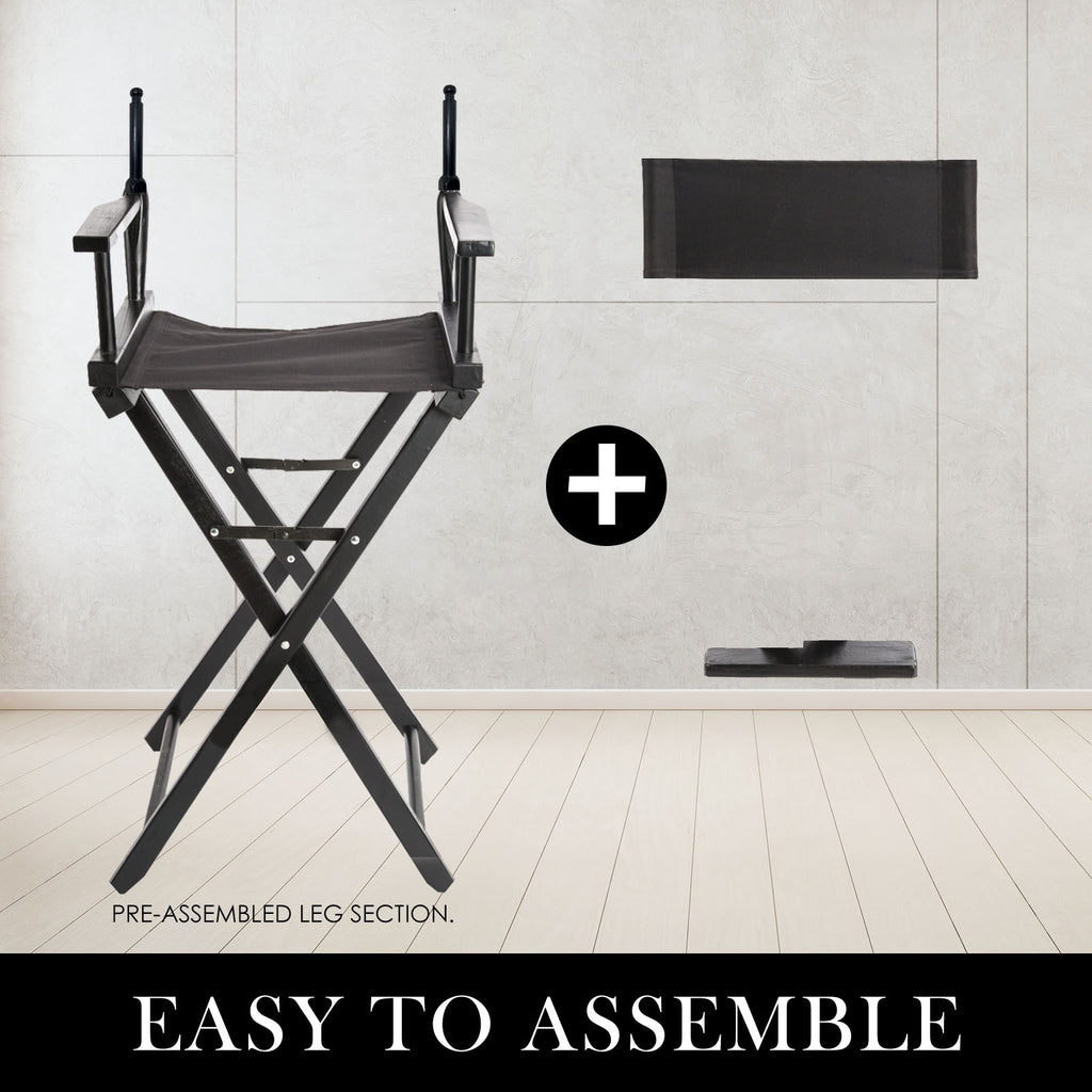 Director Movie Folding Tall Chair 76cm DARK HUMOR
