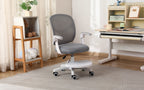 Kids Desk Chair - Children Office Study Seat with Footrest NOVA - Grey