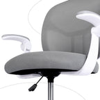 Kids Desk Chair - Children Office Study Seat with Footrest NOVA - Grey