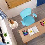 Kids Desk Chair - Children Office Study Seat with Footrest CILO - Blue