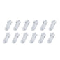 12X Rexy Seamless Sport Sneakers Socks Small Non-Slip Heel Tab WHITE