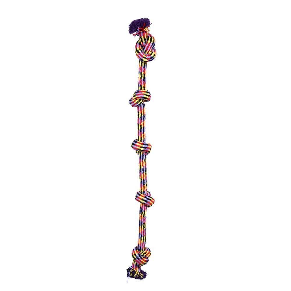 YES4PETS 2 x Dog Toy Tug-of-War Knotted Cotton Rope Pet Toy Long Chew Rope Play Dental