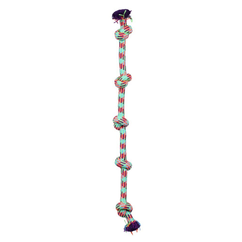 YES4PETS 2 x Dog Toy Tug-of-War Knotted Cotton Rope Pet Toy Long Chew Rope Play Dental