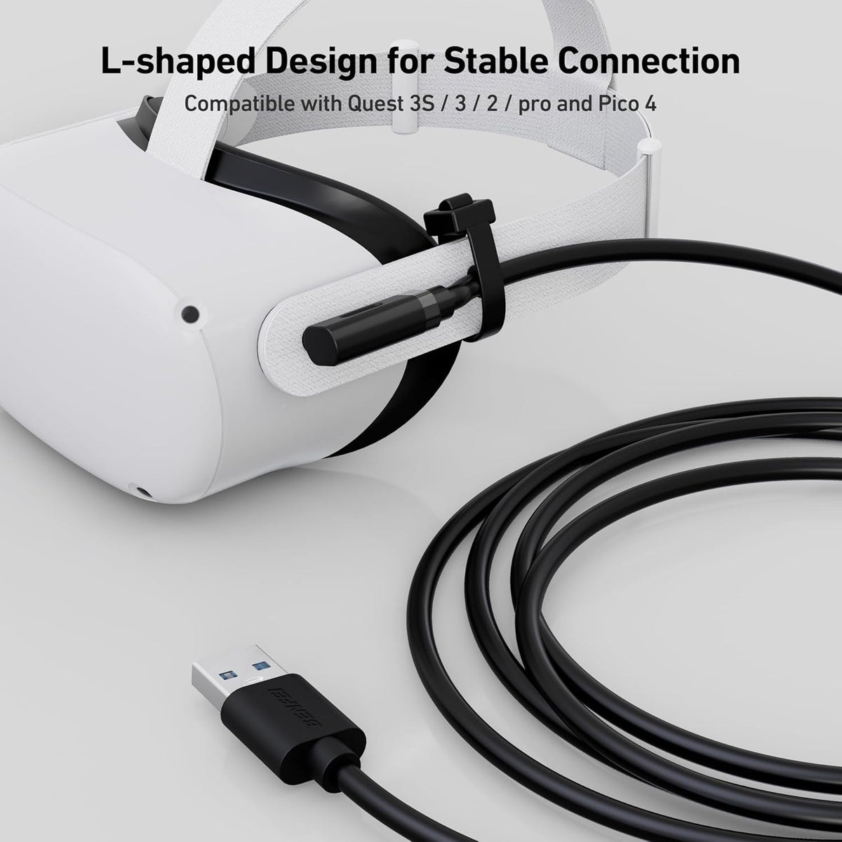 BENFEI 375BK-5M Link Cable 16 FT USB 3.0 to USB C Cable for VR Headset 5M