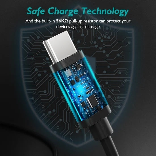 CHOETECH AC0003-V4 USB-A to Type-C Cable 6.6ft Fast Charging Data Cord 2M