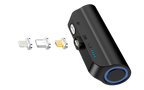 CHOETECH B660-BK 3000mAh Mini Power Bank with 3 Magnetic Connectors (Black)