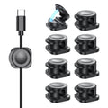 CHOETECH MCC001-BK 6 Pack Professional grade Magnetic Lock Cord Holder Clips Black