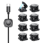 CHOETECH MCC001-BK 6 Pack Professional grade Magnetic Lock Cord Holder Clips Black