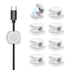 CHOETECH MCC001-WH 6 Pack Professional grade Magnetic Lock Cord Holder Clips White