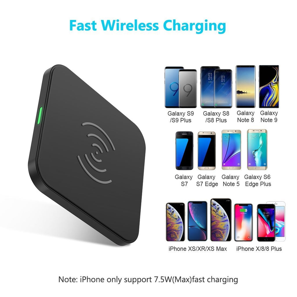 CHOETECH T511S 10W/7.5W Fast Wireless Charger Pad