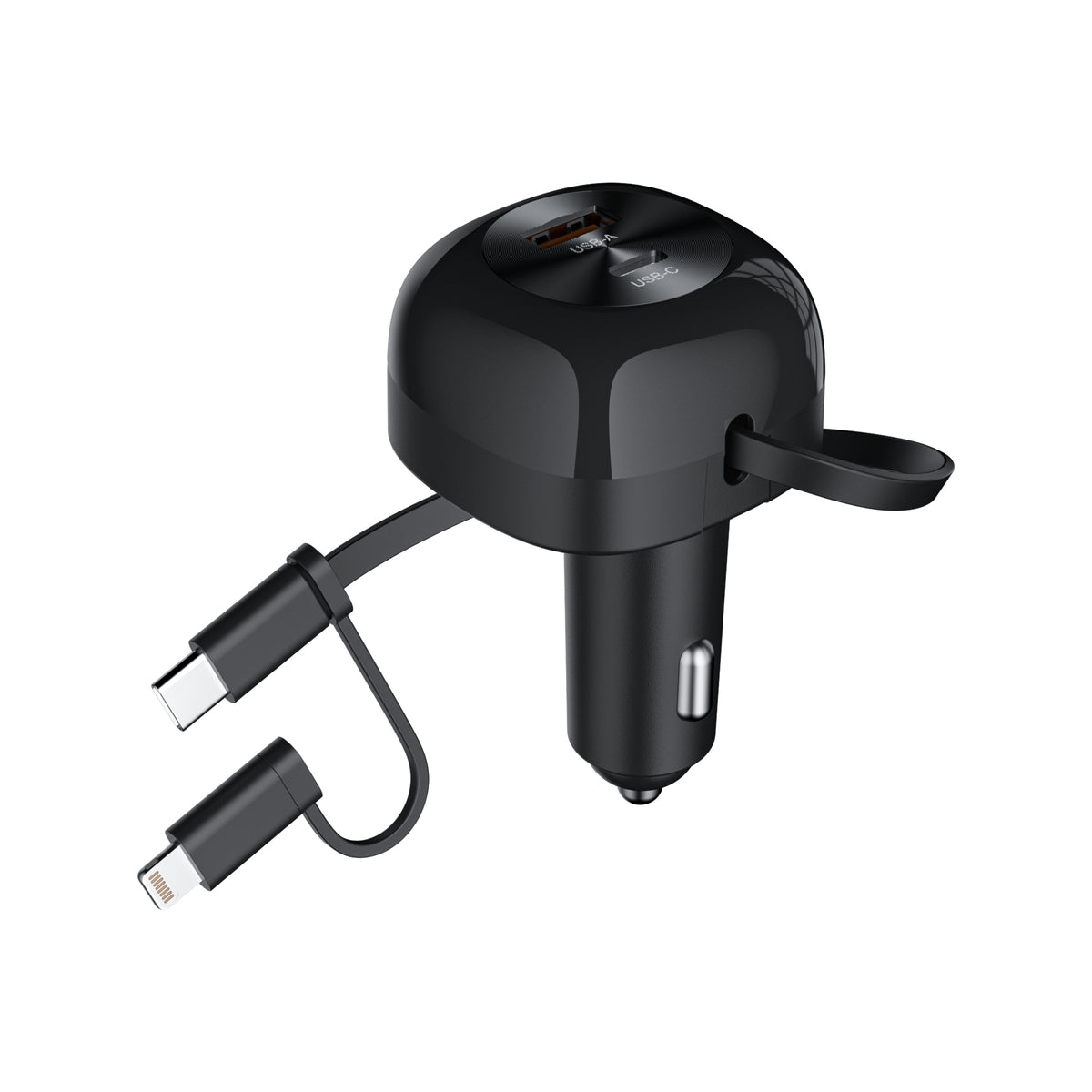CHOETECH TC0036 PD45W USB-C+USB-A car charger with C+L Interface