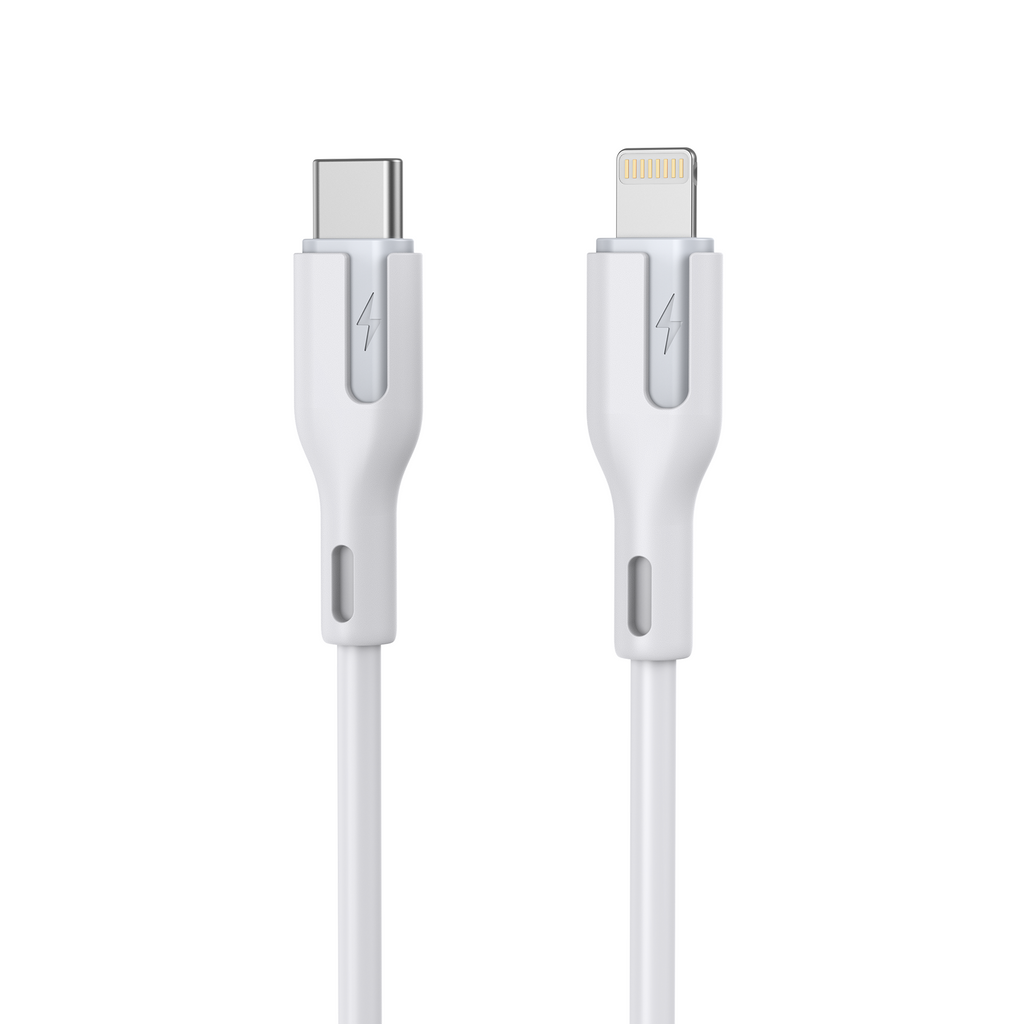 CHOETECH XCL-0002 Silicone USB-C to L Cable 1m White