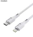 CHOETECH XCL-0002 Silicone USB-C to L Cable 1m White