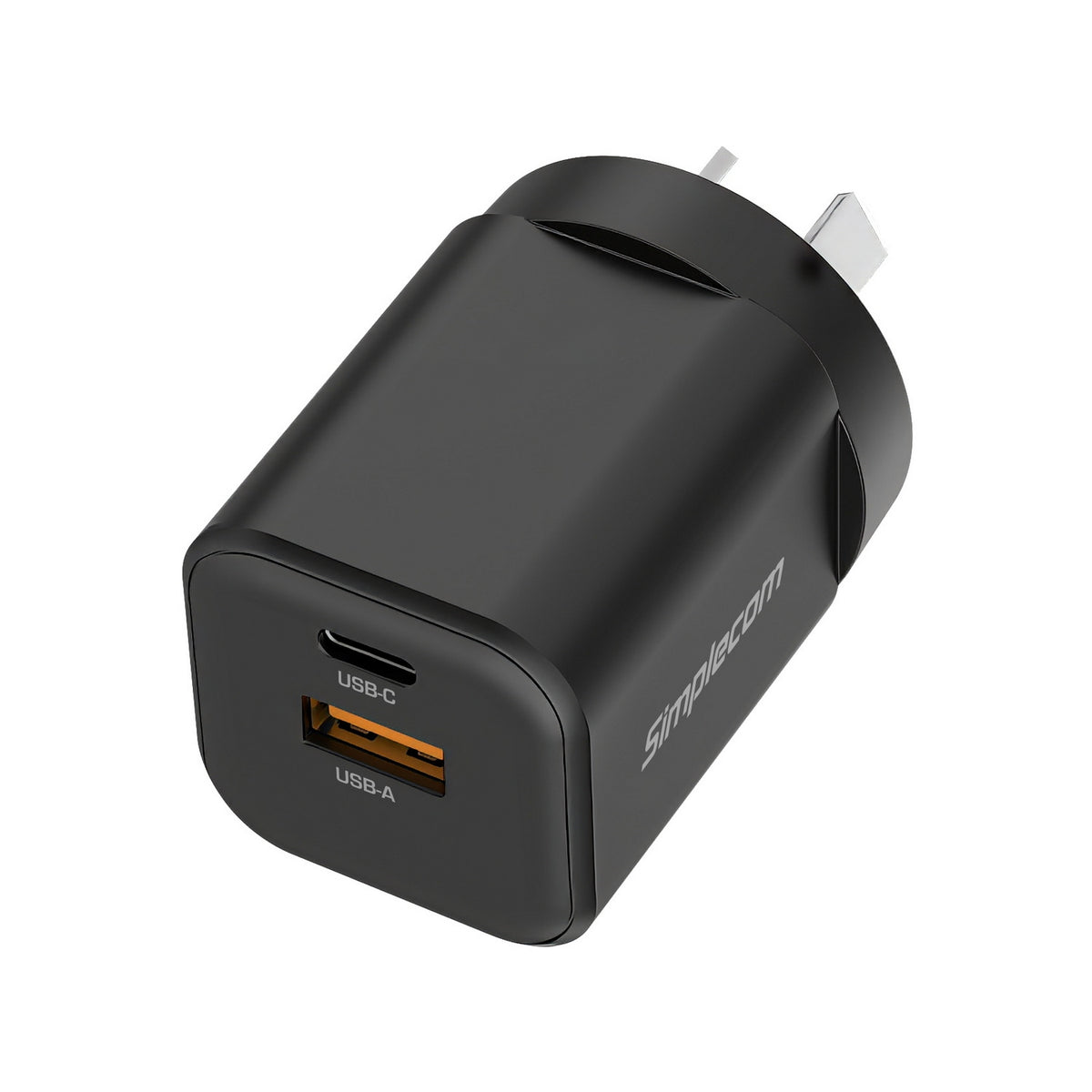 Simplecom CU235 Dual Port PD 35W Fast Wall Charger USB-C + USB-A for Phone Tablet