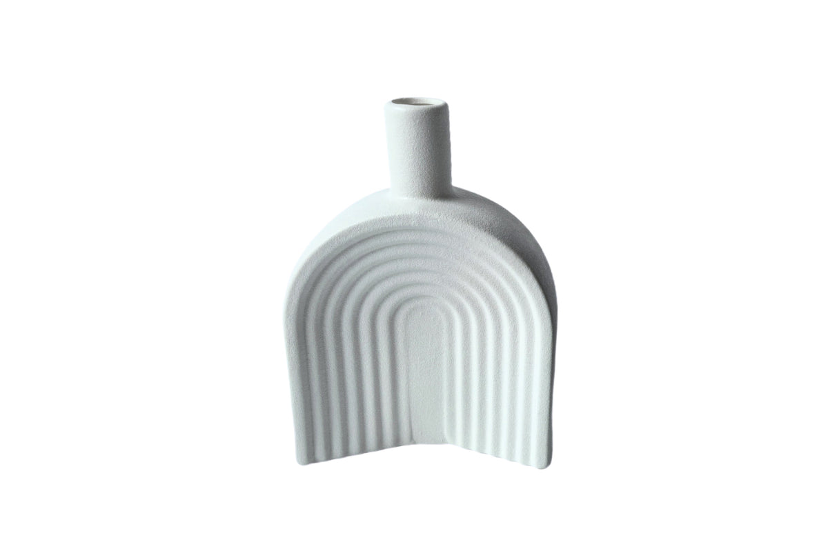 Nordic Arch Vase - White