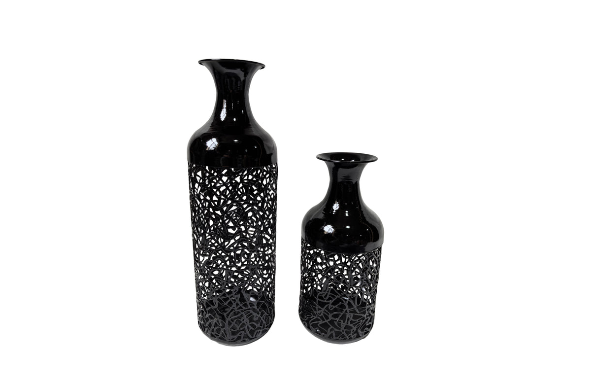 Maya Vase - Set of 2 - Black