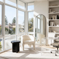 Interior Ave - Nova Sculptural Accent Chair – White Chenille