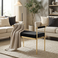 Interior Ave - Cuba Velvet Vanity Stool - Black