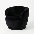 Interior Ave - Luna Swivel Armchair - Black