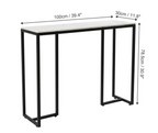 Interior Ave - Stone Marble Console - Marble & Black