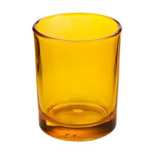 10 Pack Orange Glass Votive Tealight Candle Holders House Party Centerpiece Xmas Wedding Decor Glass Candlestick Party Decorations Bridal Baby Shower Event