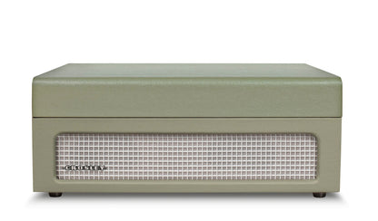 Crosley Voyager Bluetooth Portable Turntable - Sage + Bundled Crosley Record Storage Display Stand