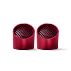 Lexon Ray Set Of Magnetic Bluetooth Speakers - Red