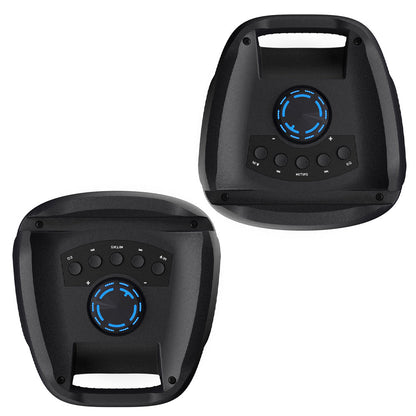 Majority PS100 - Bundled Party Speaker 40w Bluetooth Karaoke-DJ-Party-PA System - Black