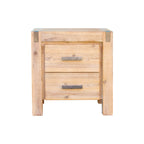 4 Pieces Bedroom Suite in Solid Wood Veneered Acacia Construction Timber Slat King Size Chocolate Colour Bed, Bedside Table & Dresser
