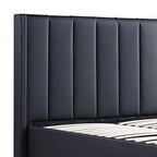 Gas Lift King Bed Frame MDF in Black