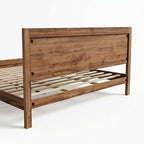 King Bed Frame with Natural Timber Look Finish