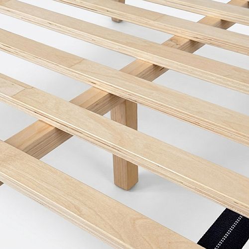 King Bed Frame with Natural Timber Look Finish