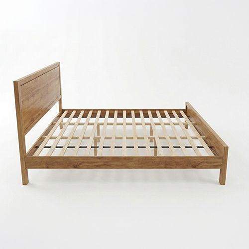 Queen Bed Frame with Natural Timber Look Finish