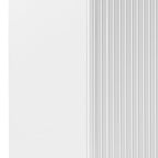 Buffet Ceramic Table Top MDF Cabinet Storage Stainless Steel In White