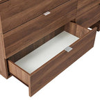 Dresser Mirror with Melamine Finishing 6 Drawers