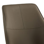 Dining Set Sintered Stone Table Faux Leather chairs