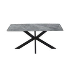 Dining Set Sintered Stone Table with PU Leather chairs