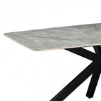 Dining Set Sintered Stone Table with PU Leather chairs