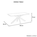 Dining Set Sintered Stone Table with PU Leather chairs