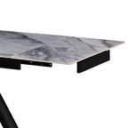 Sintered Stone Top Sturdy Feet Powder Coating Dining Table