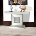 Hall Table Rectangular Shape MDF & Mirror Attractive Base