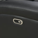 2 Seater Electric Leather/PVC Black Recliner