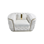 3+1+1 Seater Sofa Set Beige Velvet Fabric