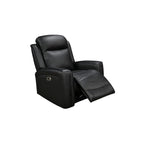 3-1-1 Seater Electric Leather/PVC Black Recliner Set