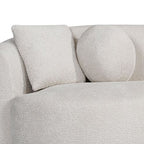 4 Seater Curved Fabric Sofa