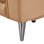 Top Grain Leather Electric Recliner Chaise Sofa with Storage