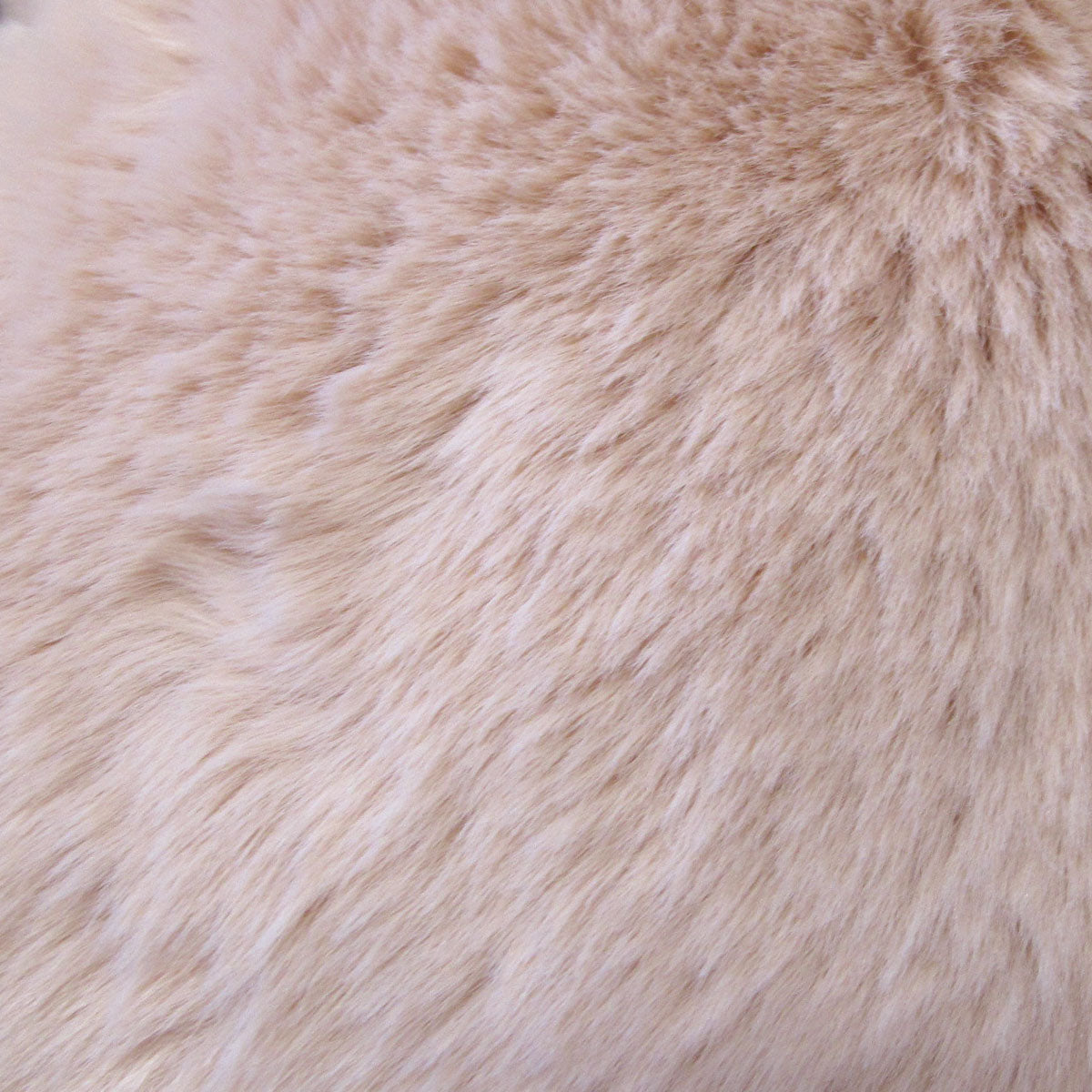 Ariana Long Fleece Faux Fur Throw Rug Peach
