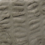 Harper Soft Ruched Pattern Faux Fur Throw Rug 127 x 152 cm Mocha